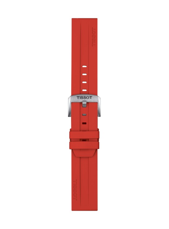 Cinturino Tissot in Silicone Rosso 22 mm
