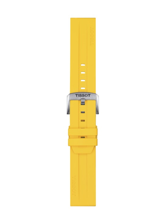 Cinturino Tissot in Silicone Giallo 22 mm