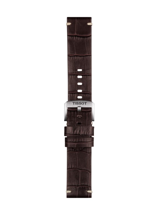 Cinturino Tissot Marrone in Pelle Stampata 22 mm