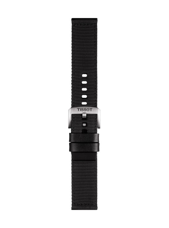 Cinturino Tissot in Tessuto Nero 22 mm